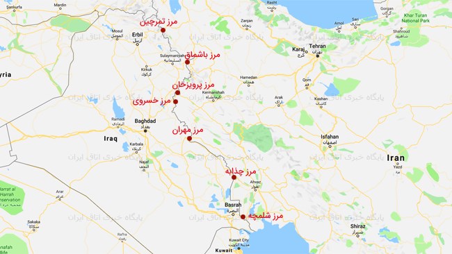 نقشه مسیر حمل بار از ایران به کردستان عراق: "مسیر حمل بار از ایران به کردستان عراق - Direct Drive Logistics"