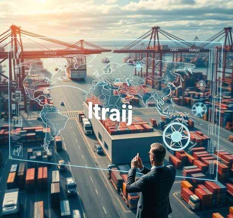Digital tracking interface for international cargo, showcasing reliable Iraq international shipping companies.