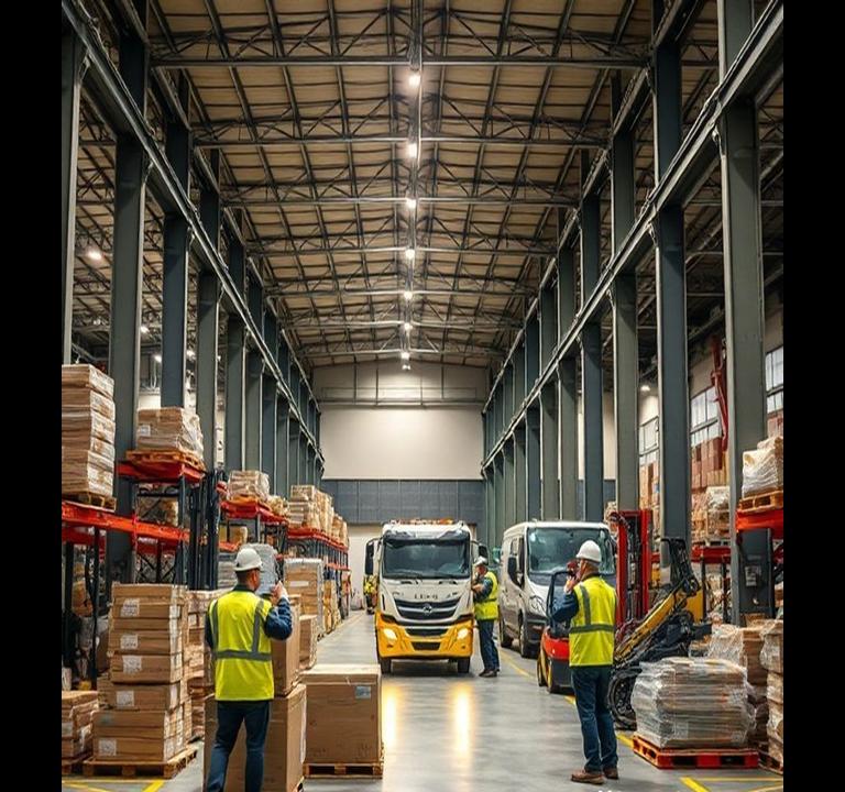delivery services erbil logistics operations in modern Iraq warehouse facility - delivery services erbil