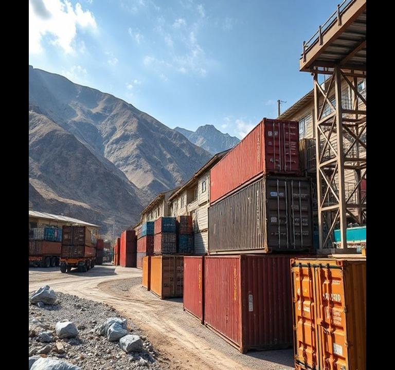 Workers managing customs clearance shipments at Iraq customs clearance facility - customs brokers iraq