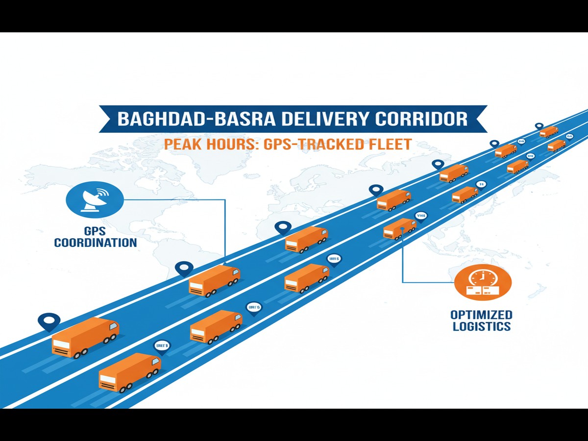 Workers managing freight forwarding services iraq shipments at Iraq customs clearance facility - freight services iraq