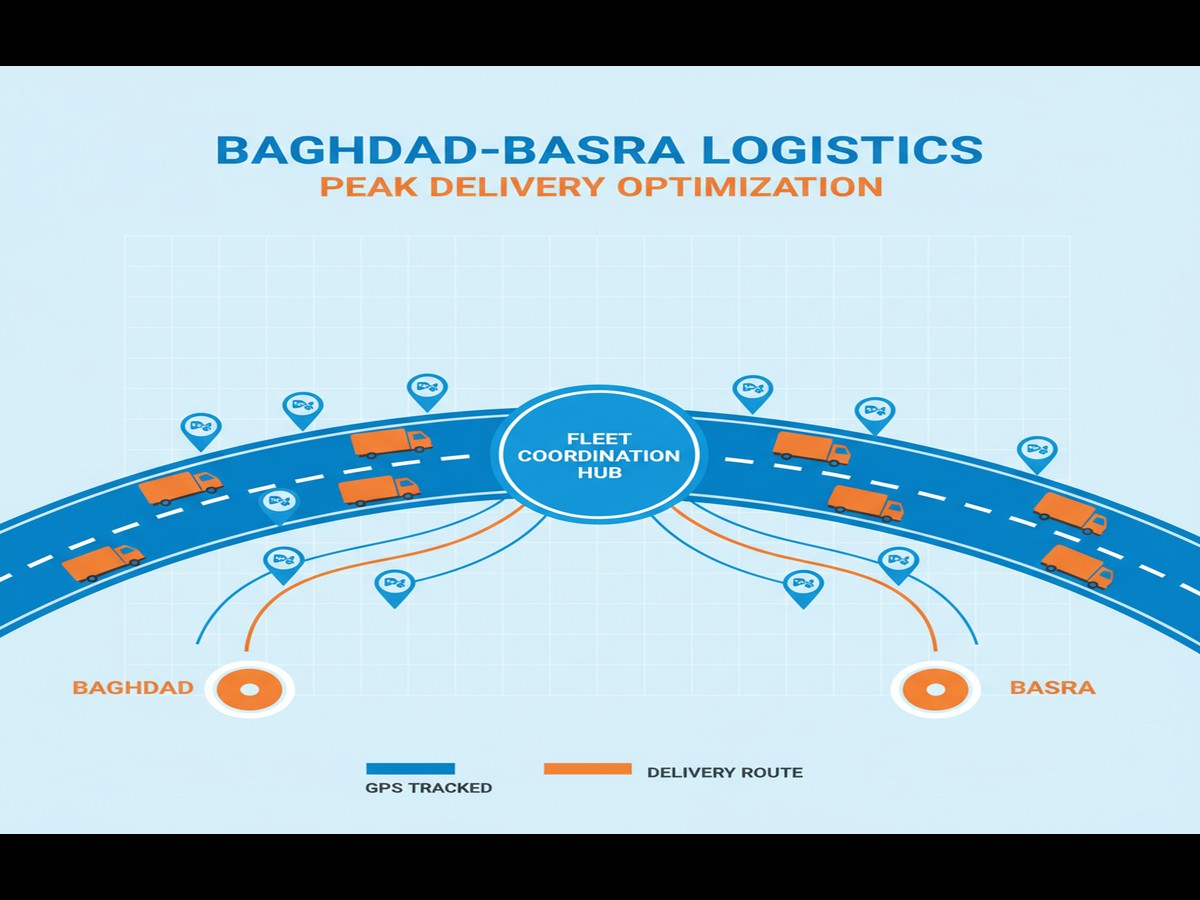 Workers managing logistics company baghdad shipments at Iraq customs clearance facility - cargo company baghdad