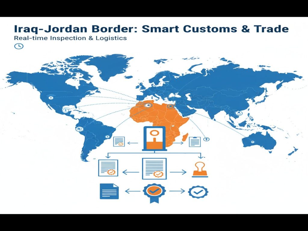 the customs clearance process in iraq logistics operations in modern Iraq warehouse facility - shipping to iraq