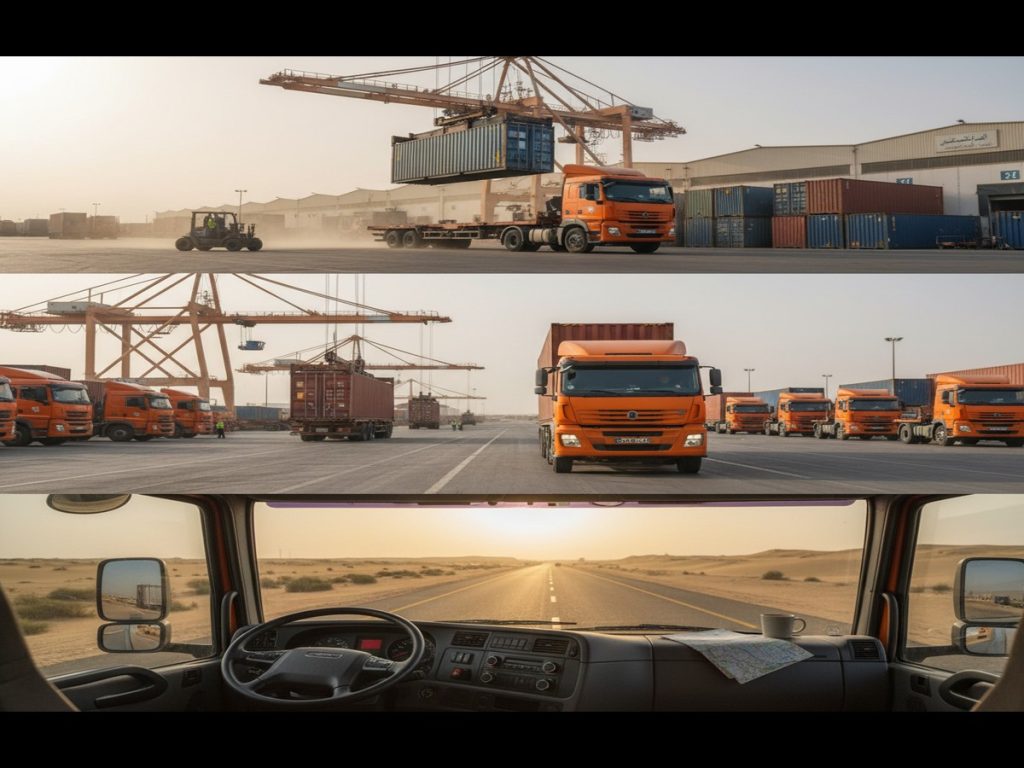 comparing shipment methods logistics operations in modern Iraq warehouse facility - cargo services iraq