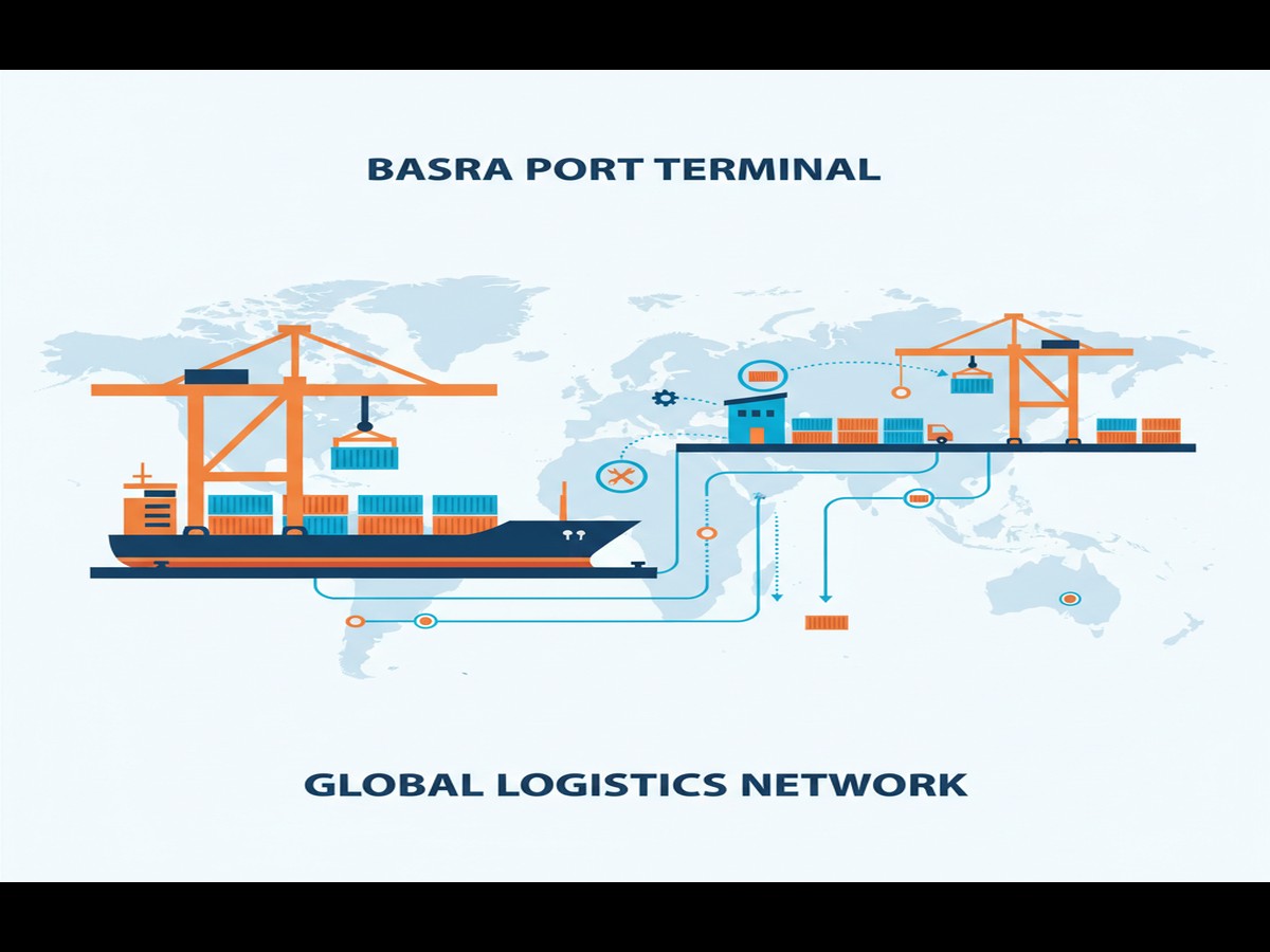 Cargo truck transporting oil and gas logistics iraq on Iraq highway for cross-border logistics - oil and gas logistics iraq