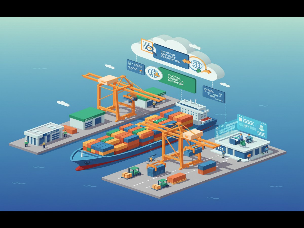 Workers managing supply chain tracking iraq shipments at Iraq customs clearance facility - supply chain tracking iraq