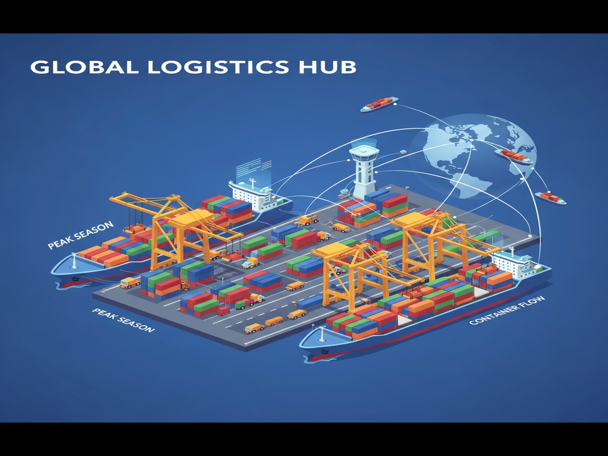 Workers managing iraq major trade routes shipments at Iraq customs clearance facility - Major trade routes in Iraq