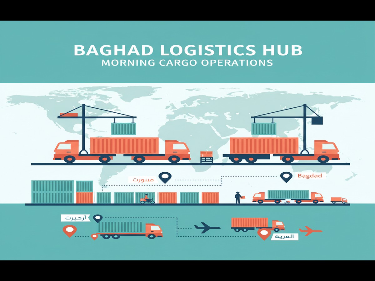 Workers managing logistics companies kurdistan shipments at Iraq customs clearance facility - delivery services erbil