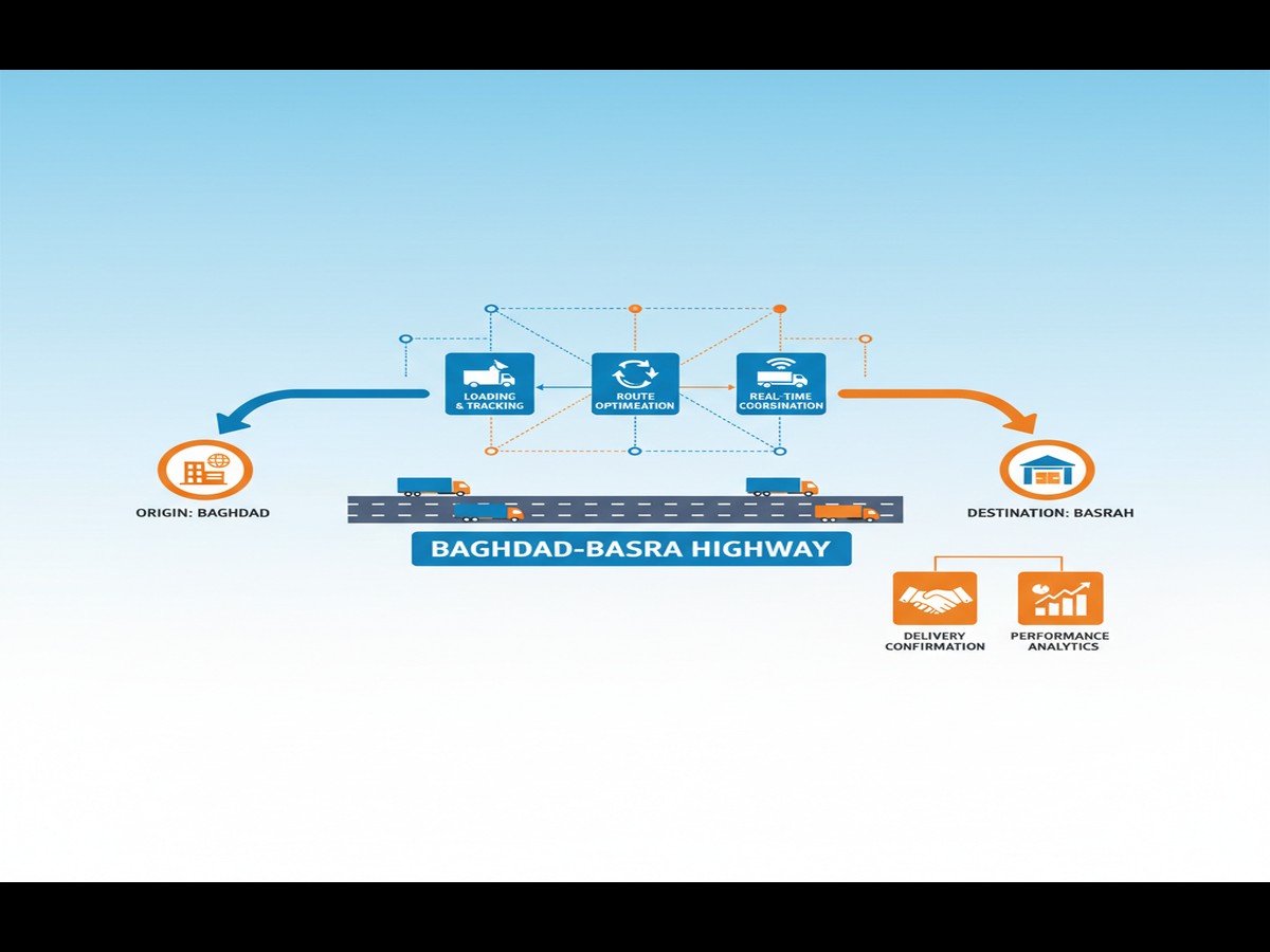 Digital major trade routes iraq tracking system for Iraq/Kurdistan supply chain management - Major trade routes in Iraq