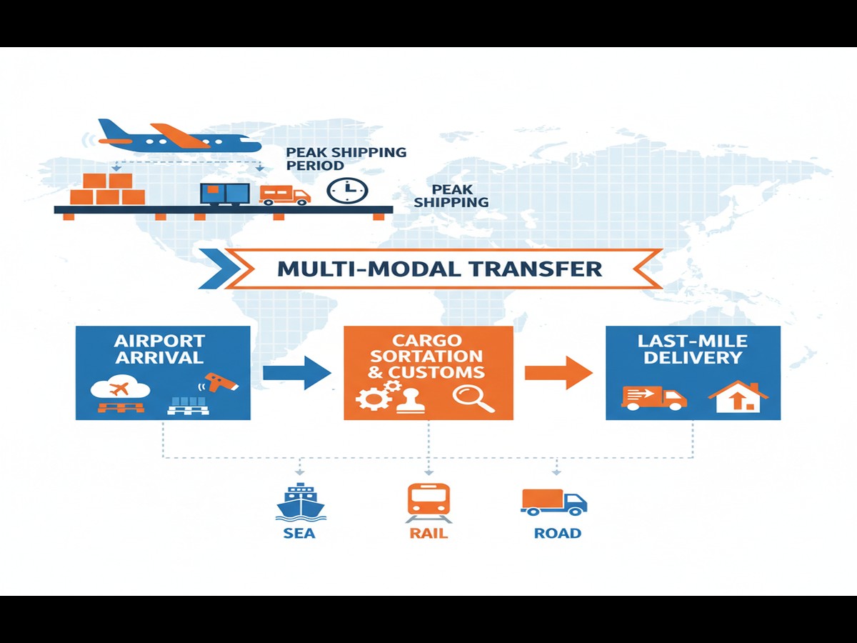 Digital international air freight services in iraq tracking and management system