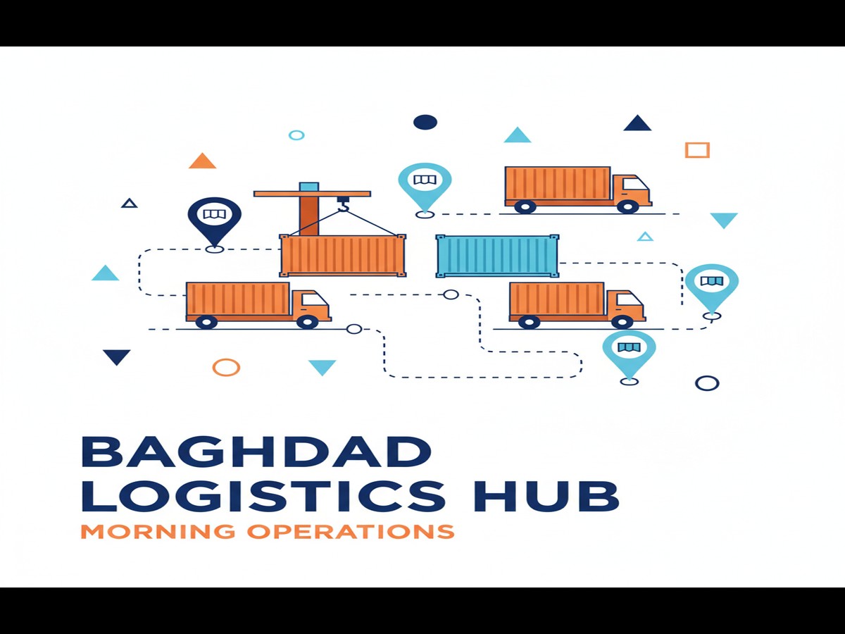 Illustration of Baghdad Heavy Haul Logistics: Permits & Regulat... in Baghdad - heavy haul trucking Baghdad