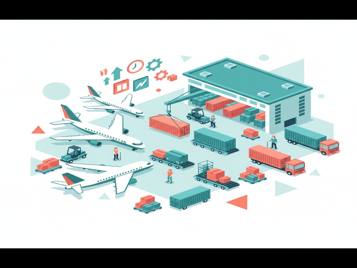 Illustration of راهنمای گام‌به‌گام دریافت مجوز واردات ضایعات آهن in Ports Airports - قیمت ضایعات آهن عراق