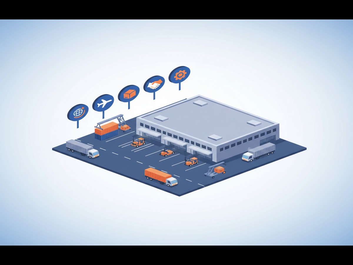 Illustration of Comparing Shipping Options to Kurdistan: Air, S... in Erbil - Industrial freight transport in Iraq