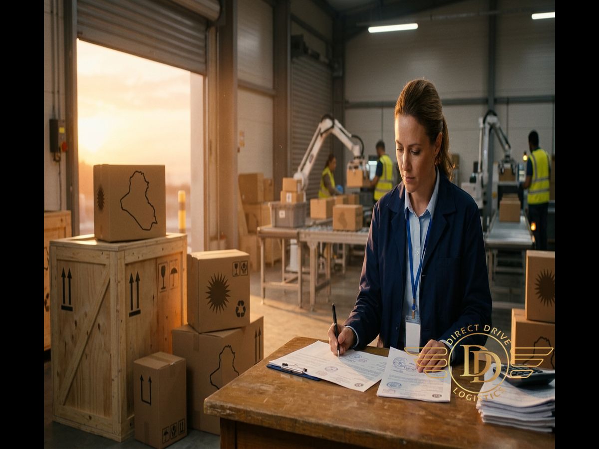 انبارداری تخصصی اربیل لجستیک انبارداری در عراق - Customs broker reviewing - انبارهای امن اربیل