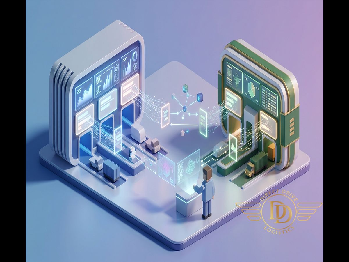 استعلام آنلاین گمرک عراق فرآیند ترخیص گمرکی در مرز - Side-by-side digital dashboards: - پیگیری محموله در گمرک عراق