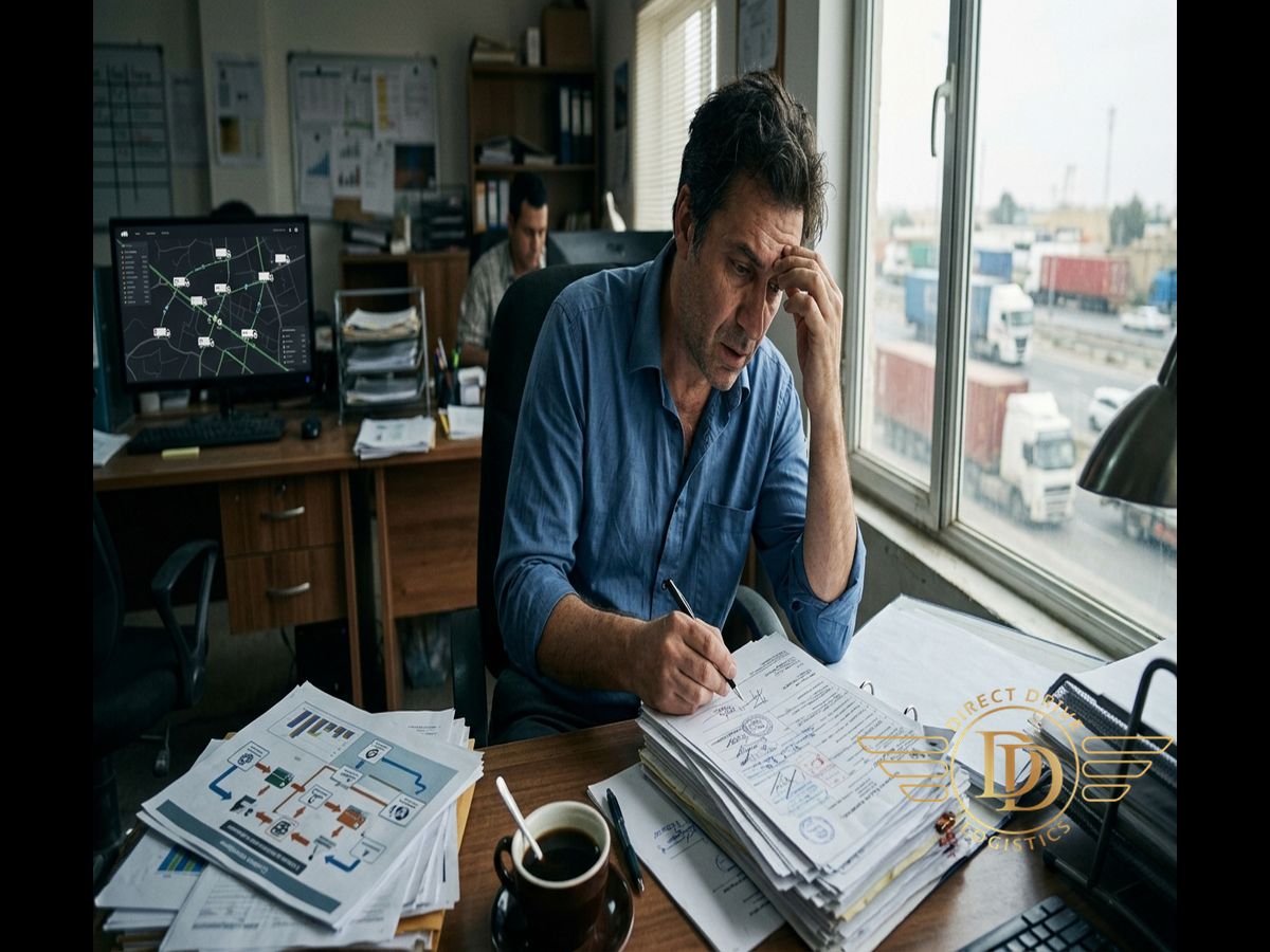 بهترین مرز برای ارسال بار به عراق عملیات حمل زمینی در بغداد - A logistics manager, - ارسال خرده بار به سلیمانیه