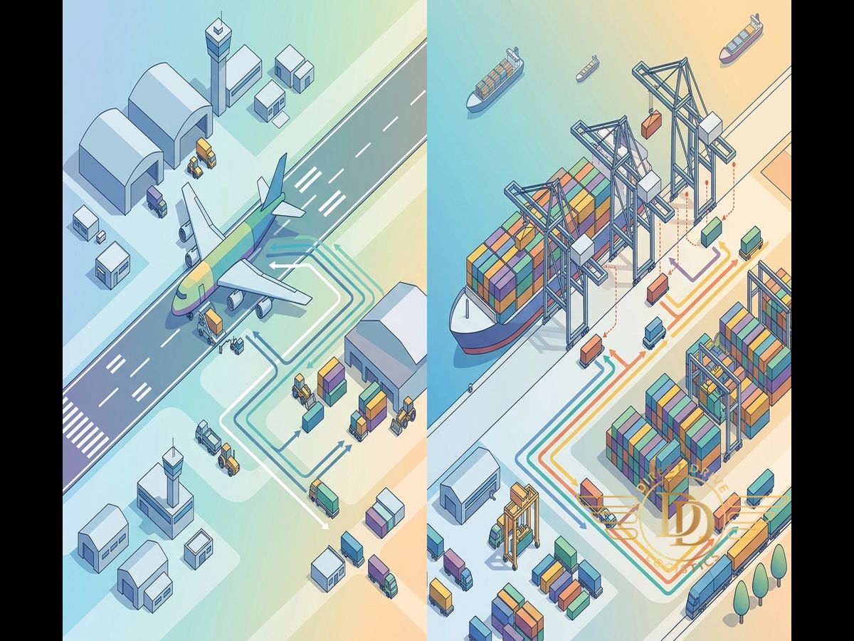 3D visualization of Air vs. Sea vs. Multimodal: Choosing the Right ... in Iraq General - air cargo China to Iraq