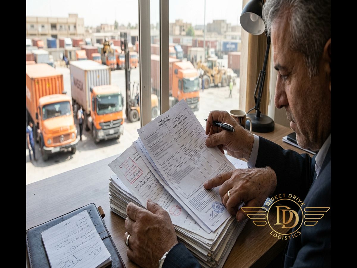 ارسال بار از ایران به شهرهای عراق عملیات حمل زمینی در بغداد - مراحل ترخیص کالا گمرک