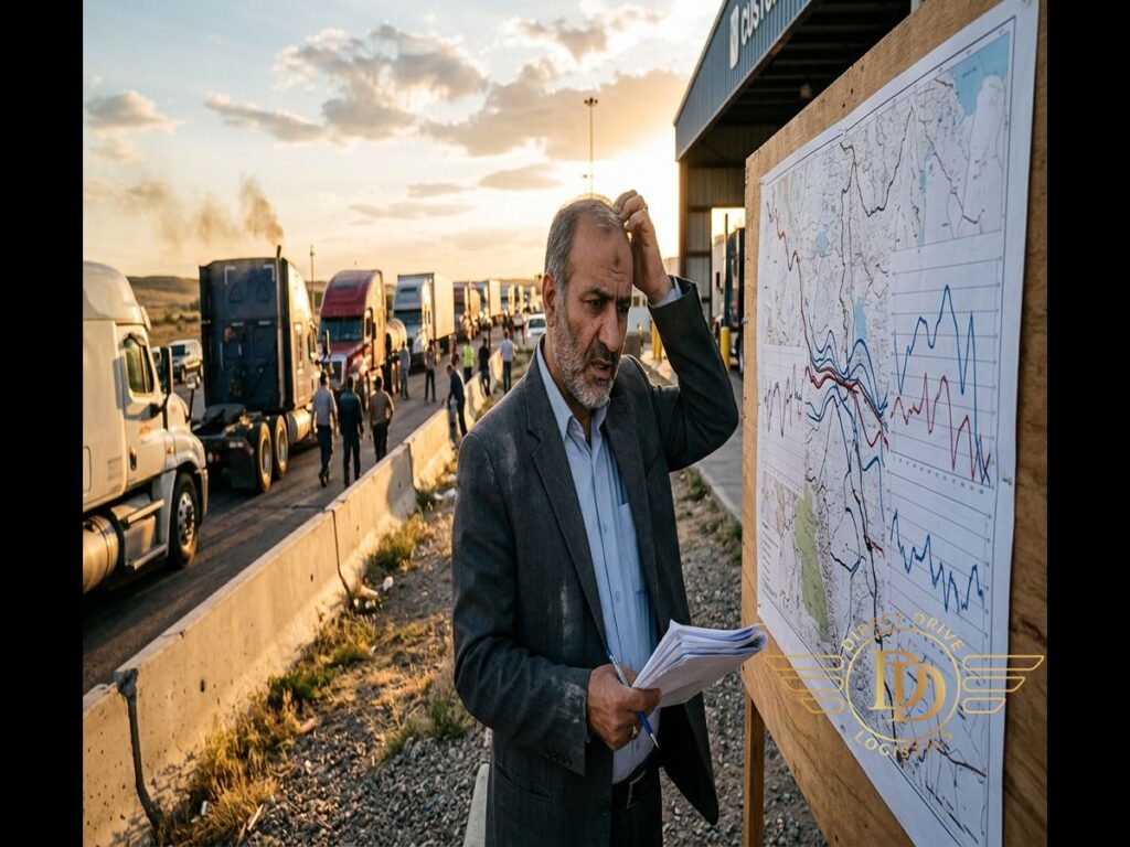 ارسال بار از ایران به شهرهای عراق عملیات حمل زمینی در مرز - بازار لجستیک