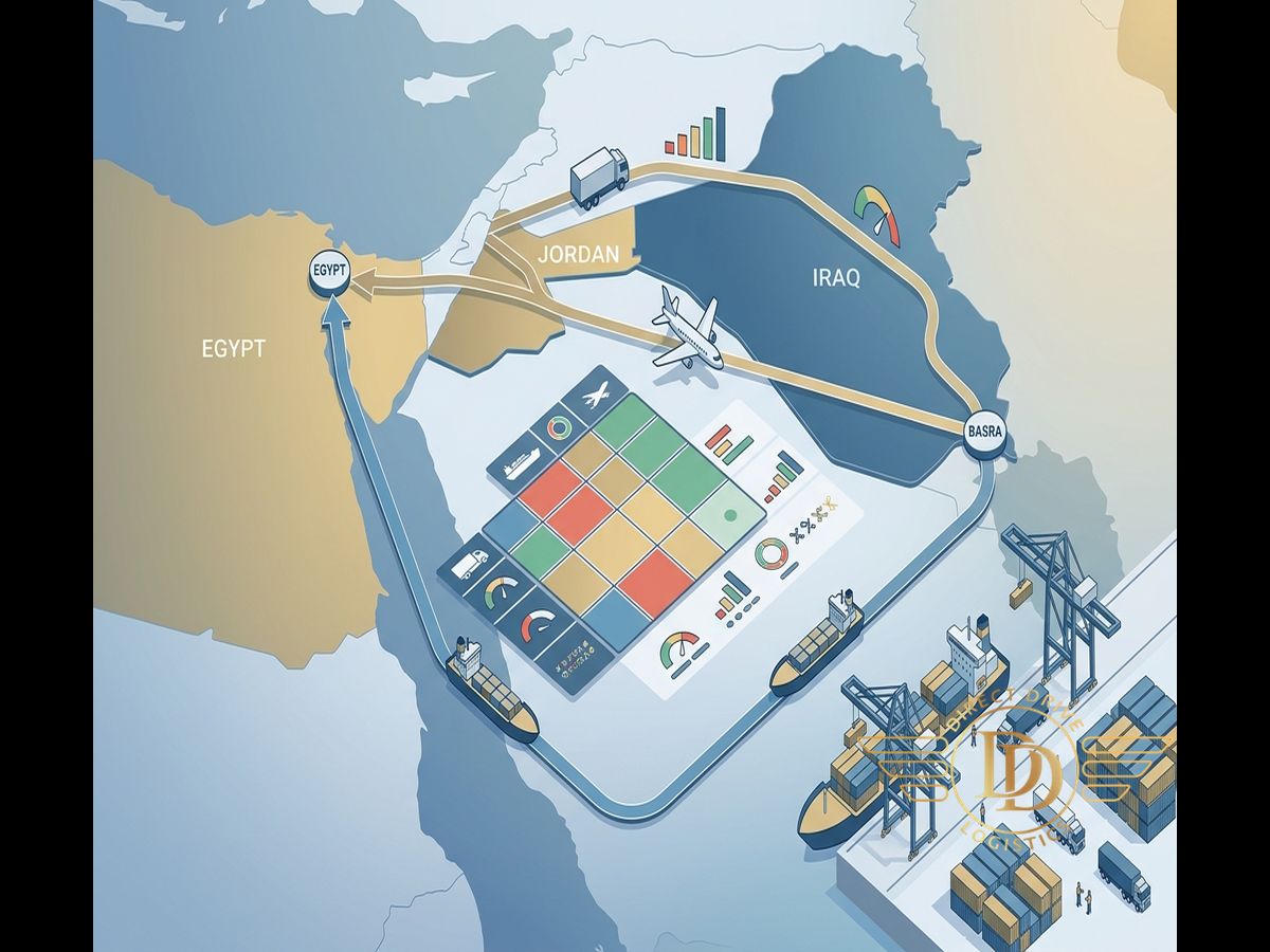 air vs sea freight Iraq Egypt maritime shipping services in Basra
