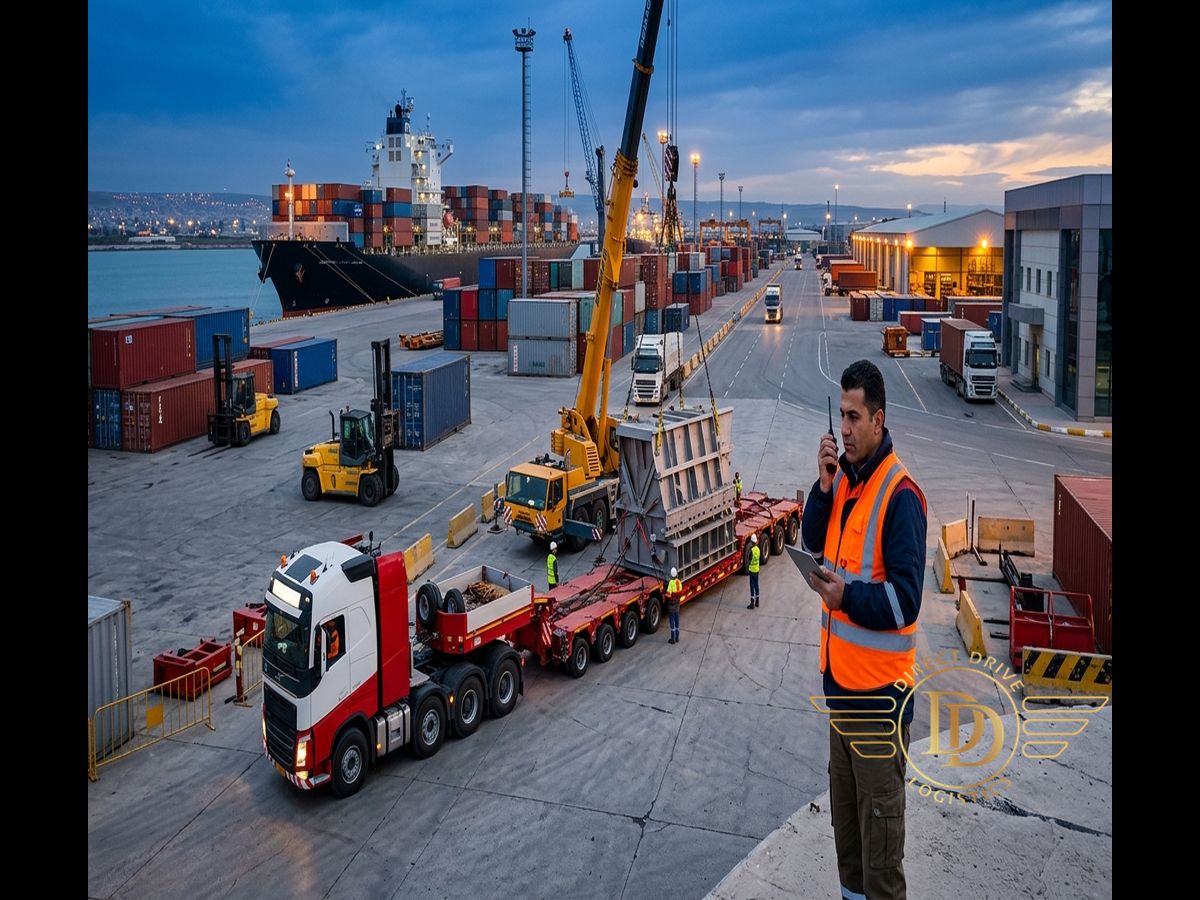 project cargo logistics Iraq professional service demonstration in Erbil - dangerous goods handling