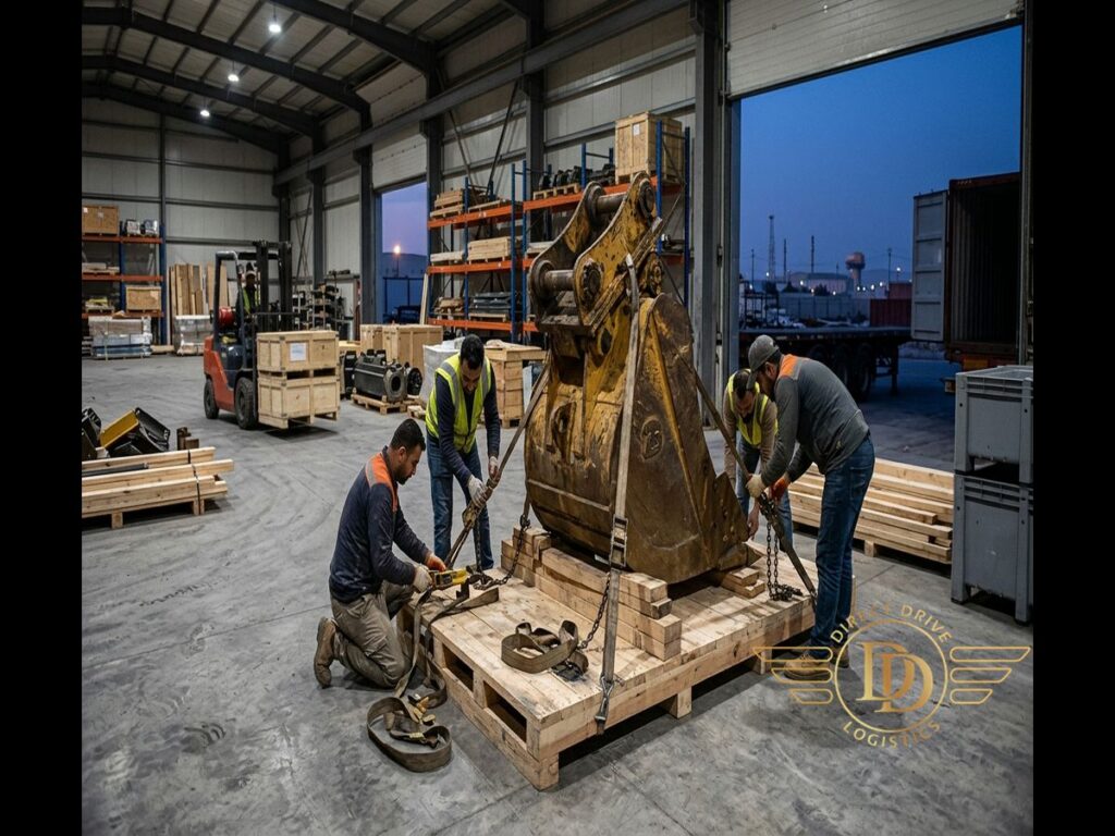 Cargo packaging services in Erbil professional service demonstration - heavy equipment Iraq