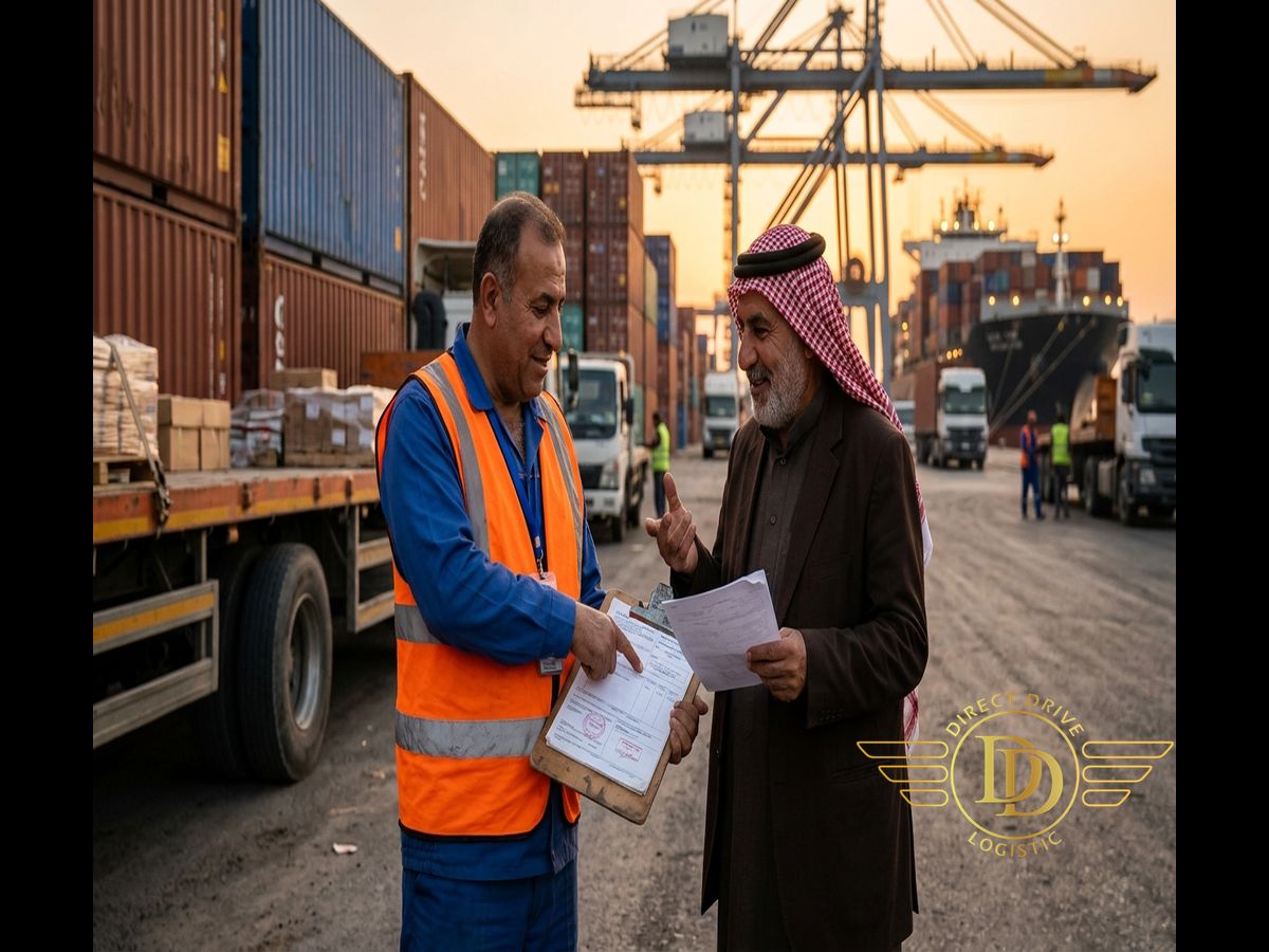 الكمارك العراقية 2026 إجراءات التخليص الكمركي في المنافذ الحدودية - نقل البضائع من المنفذ إلى المستودع